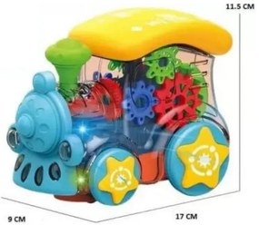 Kreatívna zábavná lokomotíva Gear Train - mix farieb