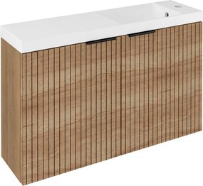 Sapho Sapho, LATUS X STRIP umývadlová skrinka 78,8x50x22cm, dub Alabama, LT110-SET08