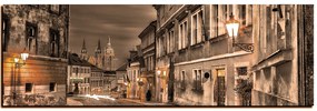 Obraz na plátne - Magické nočné staré mesto - panoráma 5258FA (105x35 cm)