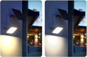 LED solárny reflektor so senzorom LED/10W/3,7V 4000K IP65 3600 mAh + DO
