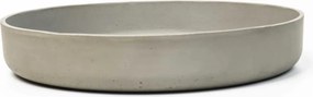 Dekoračná miska ORYVEN, sklolaminát, priemer 30 cm, beton design