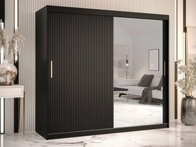 Šatníková skriňa so zrkadlom Towiro Slim 2 200, Farby: Biela