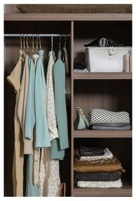 Sivá modulárna skriňa 110x210 cm Rens – WOOOD