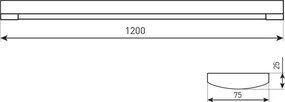 LED žiarivkové svietidlo LED/20/30/40W/230V 3000/4300/6500K 120 cm biela