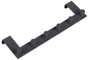 Čierny kovový vešiak na dvere 39 cm Celano – Wenko