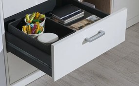 Šatníková skriňa Mega 140, biela