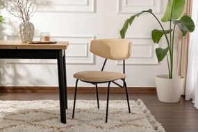 Sada jedálenských stoličiek Nancy Beige and Black,2 ks