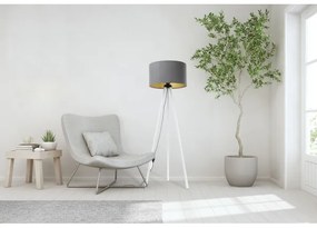 Stojacia lampa STANDART 1xE27/60W/230V šedá/biela