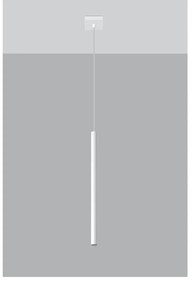 Biele závesné svietidlo Sollux Fideus Single