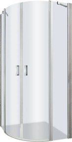 Roltechnik Outlet Štvrťkruhový sprchovací kút LYR4 - bez vaničky ROTH-Variant: rozmery: 100x100 cm - (LYR4/1000 - 1135008268), ROTH-Profily: profily:…