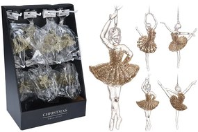 Ozdoba balerína gold 4ASS CAA005440