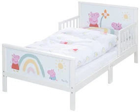 Biela detská posteľ 70x140 cm Peppa Pig – Roba