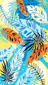Plážová osuška SUMMER FRESH 100x180 cm farebná, 100% mikrovlákno