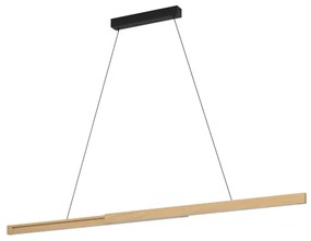 Eglo 390369 - LED Stmievateľný luster na lanku MONTEBUONO LED/21W/230V 3000K hnedá