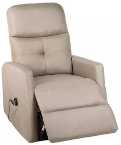 LuxuryForm DESIGN Elektricky polohovateľné televízne kreslo SEMIR - béžové