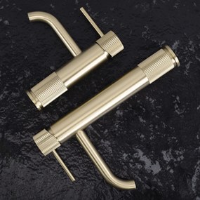 Rea Lungo Stripe, umývadlová batéria, zlatá matná, REA-B8050