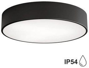 Temar Kúpeľňové stropné svietidlo CLEO 3xE27/24W/230V pr. 40 cm čierna IP54 5907623620064