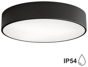 Temar Kúpeľňové stropné svietidlo CLEO 3xE27/24W/230V pr. 40 cm čierna IP54 TM0034