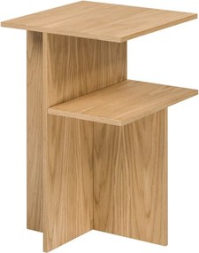 Nočný stolík v dekore duba s poličkami v prírodnej farbe Atik – noo.ma