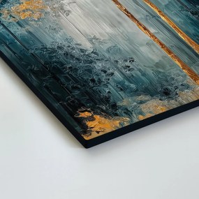 DUBLEZ | Drevený obraz - Maľované zlaté stromy