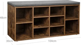 Polica na topánky so sedením LHS10XB