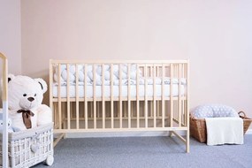 Detská postieľka New Baby BASIC prírodná