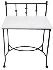 IRON-ART Nočný stolík AMALFI - bez zásuvky, kov + drevo