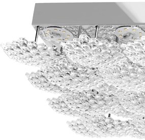 Toolight Toolight, LED stropné svietidlo 38x35cm, 40W, 4000K, 3600lm, MS015-C, chrómová, OSW-09627
