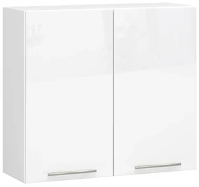 Závěsná kuchyňská skříňka Olivie W 80 cm bílá