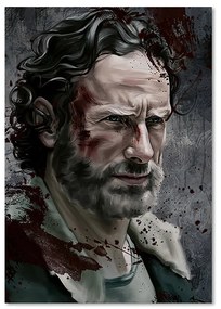 Gario Obraz na plátne The Walking Dead, Portrét Ricka Grimesa - Dmitry Belov Rozmery: 70 x 100 cm