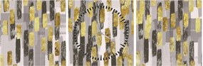 Obraz - Moderná dekorácia (s hodinami) (90x30 cm)