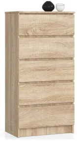 Komoda Kuba s 5 zásuvkami 60 cm dub sonoma