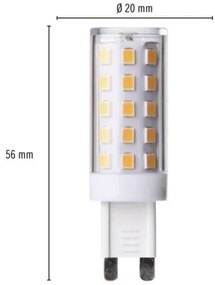 LED žiarovka FLAIR G9 / 4,9 W ( 37 W ) 440 lm 4000 K stmievateľná