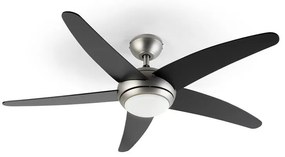Bolero, 2 v 1 stropný ventilátor, 134 cm, svetlo, 55 W, diaľkový ovládač, čierny