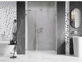 Mexen Lunar-B, L Otočné pravé sprchové dvere 135 cm, 8mm číre sklo, chrómový profil, 832SL-135-050-01-00-P