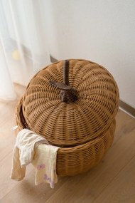 Ferm Living Prútený kôš s vekom Apple