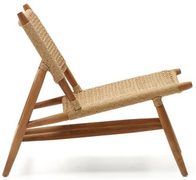 Drevené záhradné kreslo v prírodnej farbe Codolar - Kave Home