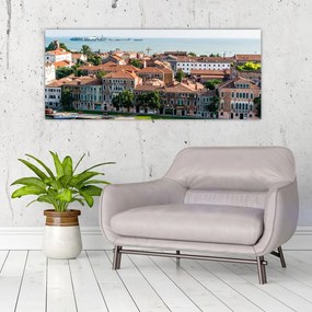 Obraz - Letecký pohľad na mesto (120x50 cm)