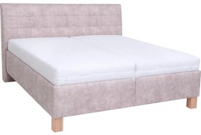Čalúnená posteľ s matracom a úložným priestorom VIOLET 180x200 cm béžová PO0018