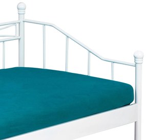 Kovová posteľ 90x200 Bakarissa (biela matná). Vlastná spoľahlivá doprava až k Vám domov. 1120898