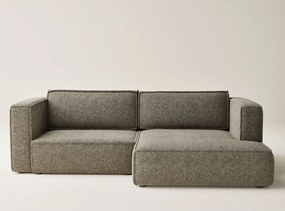 Hnedá ženilková rozkladacia/s úložným priestorom rohová pohovka (pravý roh/s leňoškou) Velto – Maison de Rêve