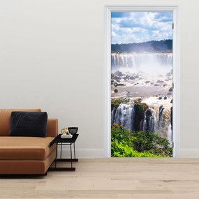 Fototapeta na dvere - Vodopády, Iguassu (95x205cm)