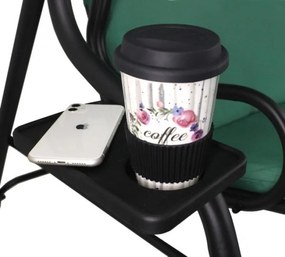 Zahradní houpačka GOODHOME tmavě zelená