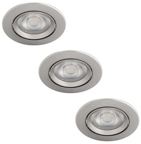 Philips - SADA 3x LED Stmievateľné podhľadové svietidlo DIVE LED/5W/230V 2700K