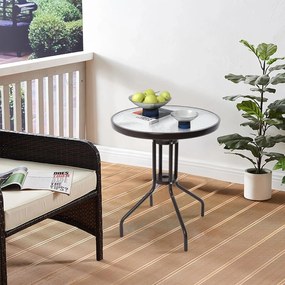 Dekorstudio Okrúhly stôl na balkón ISLAND 60cm
