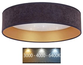 Brilagi - LED Stropné svietidlo VELVET STAR LED/24W/230V pr. 40 cm  šedá/zlatá
