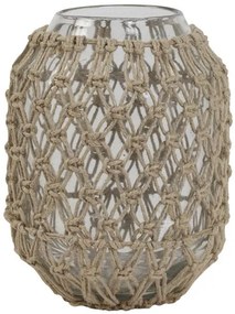 Šedomodrá keramická váza Potenza - Ø16*59 cm