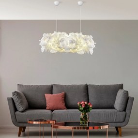 Závěsný lustr Serenity 90 cm bílý