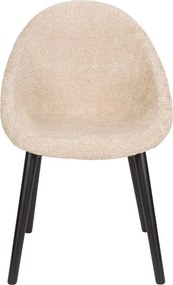 Béžové čalúnené jedálenské kreslo Fenna – Dutchbone
