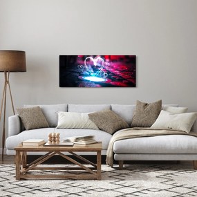 Obraz svetelného srdca (120x50 cm)